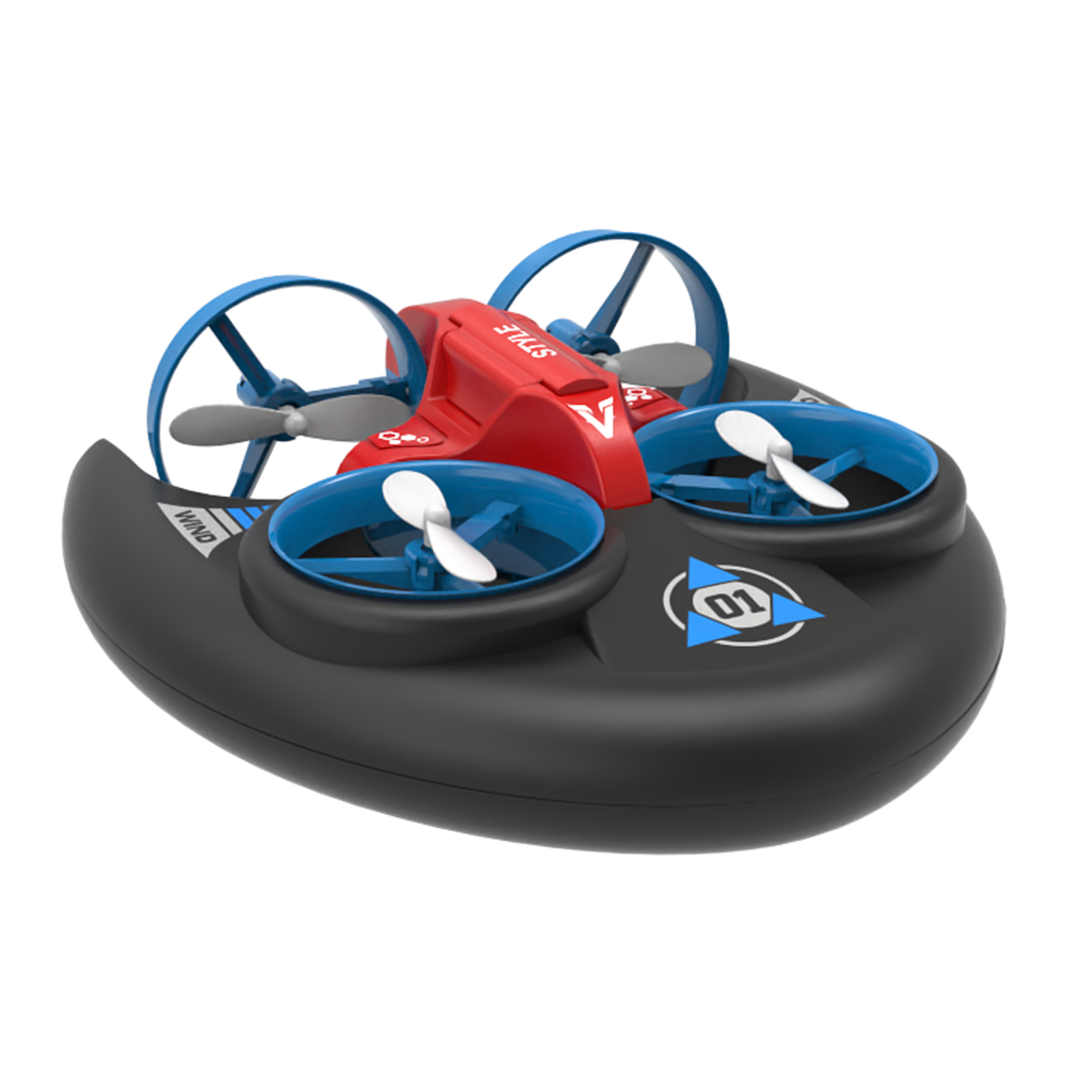 JJRC H101新品水陆空四轴飞行气垫船遥控车三合一迷你无人机玩具