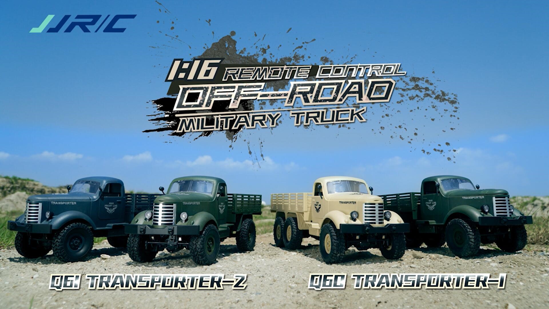 1:16  2.4G RC OFF-ROAD MILITARY TRUCK