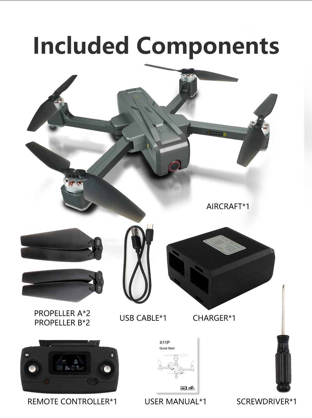 hjemmehørende Lavet en kontrakt rive ned 5G WI-FI GPS Foldable Brushless Drone With Optical Flow Positing - Drone -  JJRC Official Website