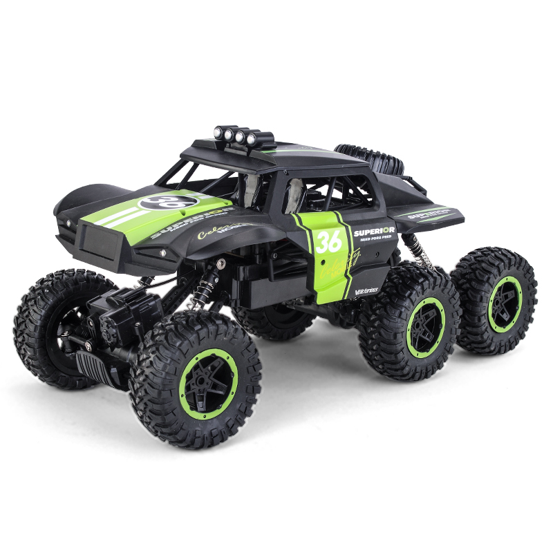 JJRC Q101跨境六轮驱动1:10攀越野爬遥控车大脚怪儿童户外玩具