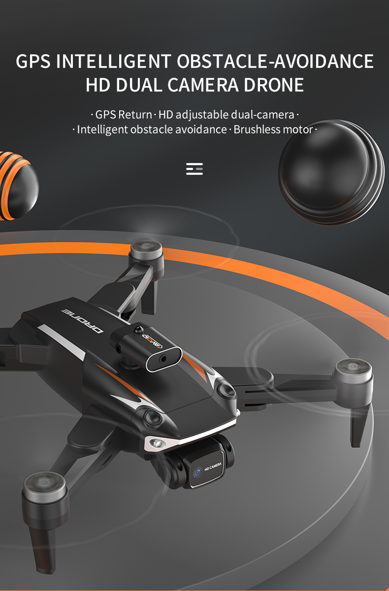 fusionere tag Pudsigt GPS INTELLIGENT OBSTACLE-AVOIDANCE HD DUAL CAMERA DRONE - Drone - JJRC  Official Website